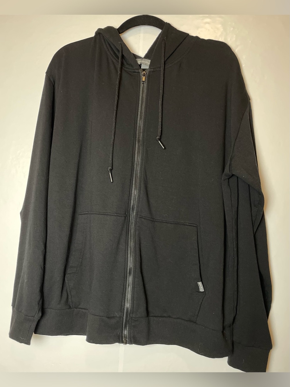 Eddie Bauer Black Full-Zip Hooded Sweatshirt